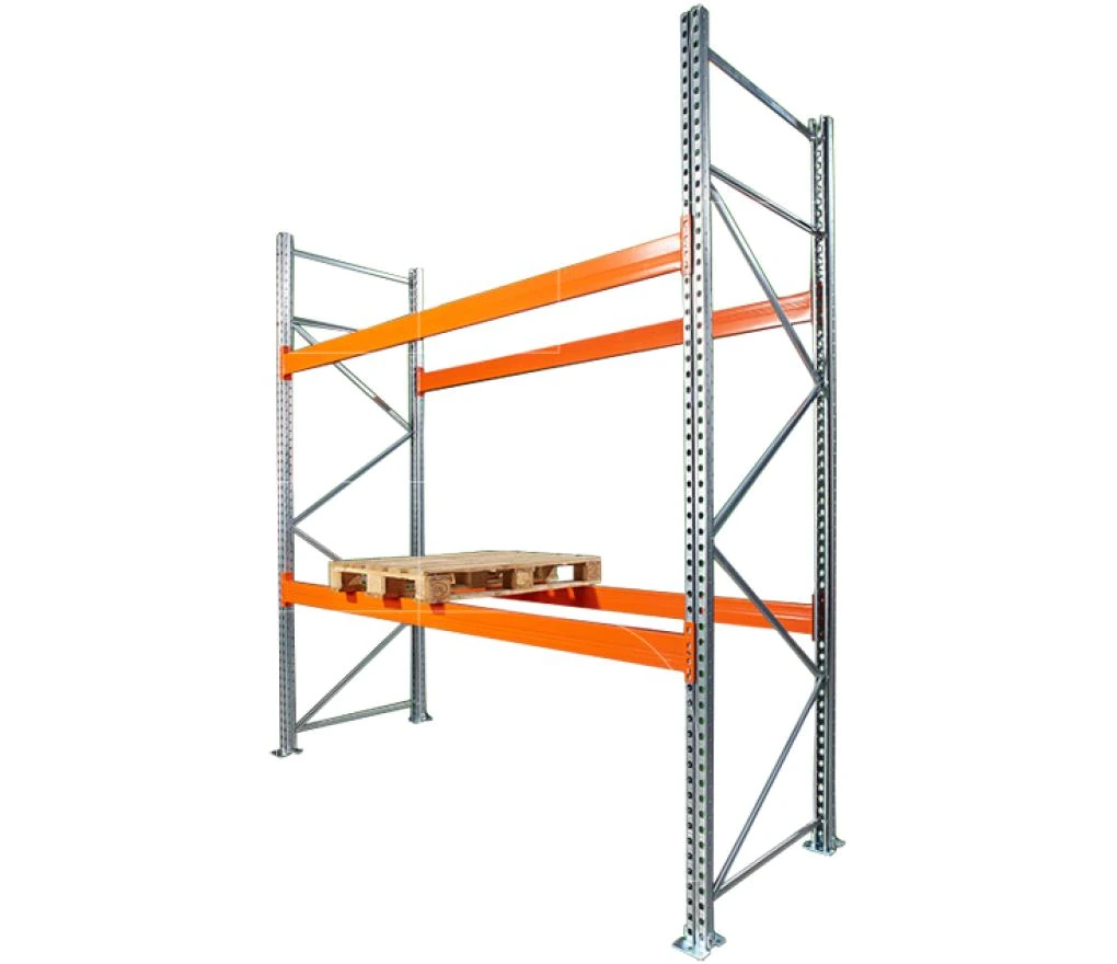 Rayonnage &agrave; Palettes Alser Occasion - 5 &Eacute;chelles 6000x1050 mm - Rack de Stockage Industriel